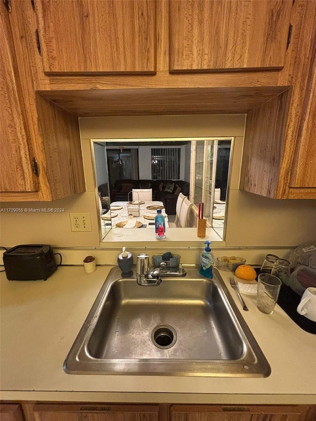 interior details with sink