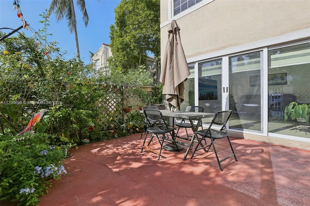 10949 Mainsail Dr, Cooper City, FL 33026 - view of patio featuring outdoor dining space
