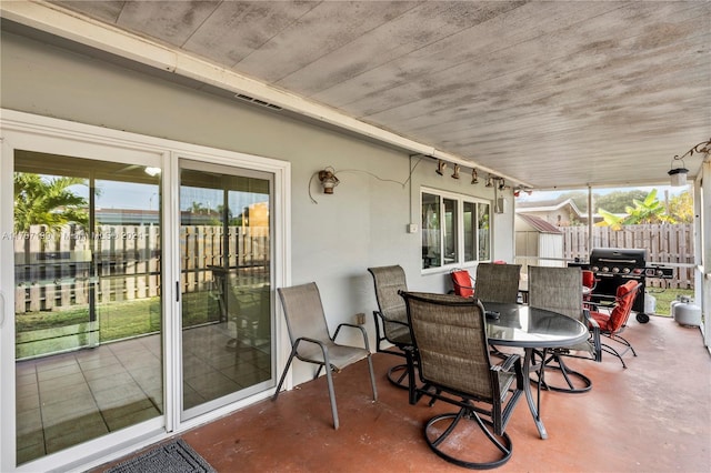 view of patio / terrace with grilling area