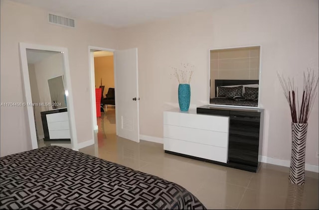 view of tiled bedroom