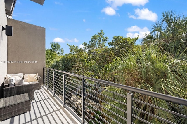 balcony featuring outdoor lounge area