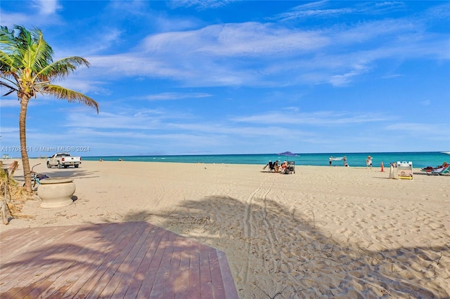 water view featuring a view of the beach