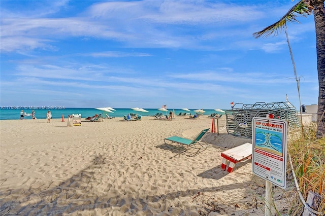 water view with a beach view