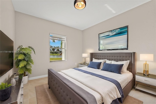 view of tiled bedroom