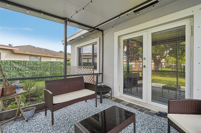 view of sunroom / solarium