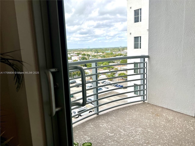 view of balcony