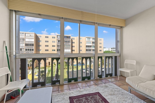 view of sunroom / solarium