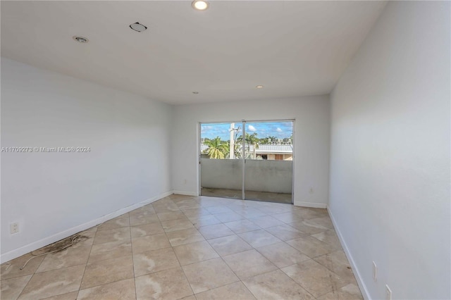 view of tiled empty room