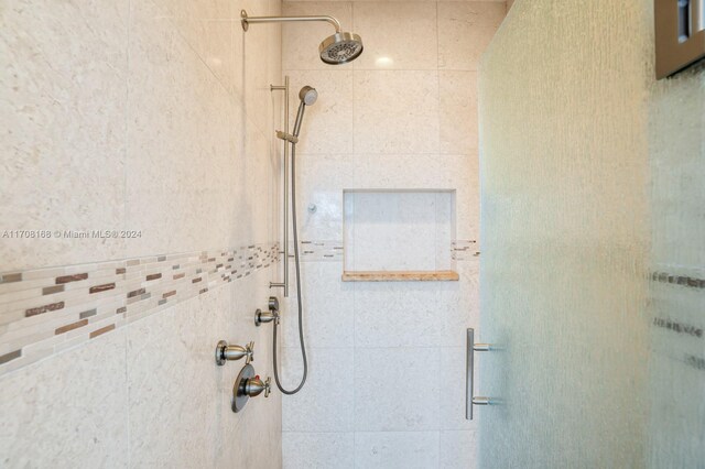 bathroom with walk in shower