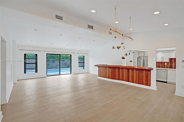 interior space featuring light hardwood / wood-style floors