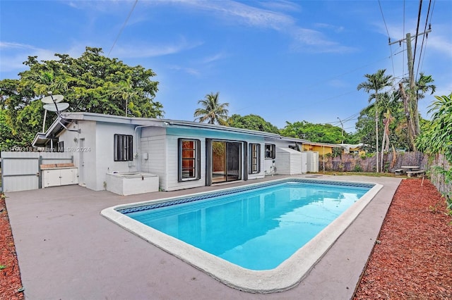 view of pool with a patio