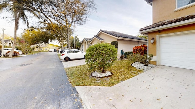 view of home's exterior featuring a garage