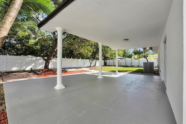 view of patio / terrace with cooling unit