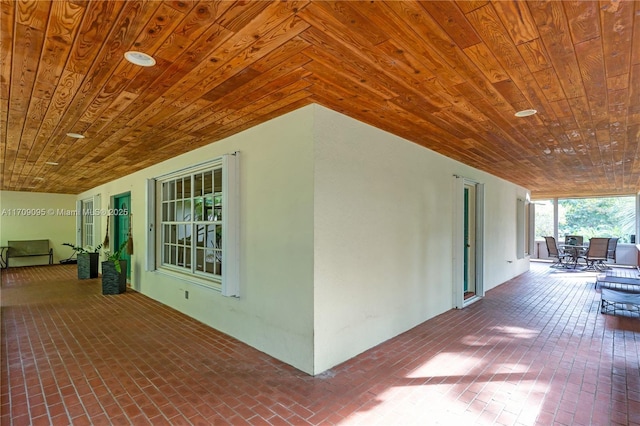 view of home's exterior featuring outdoor dining area