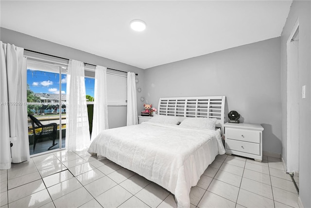 view of tiled bedroom