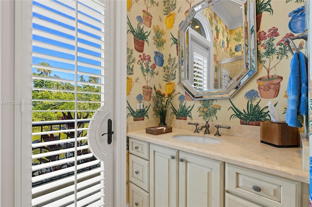 bathroom featuring vanity