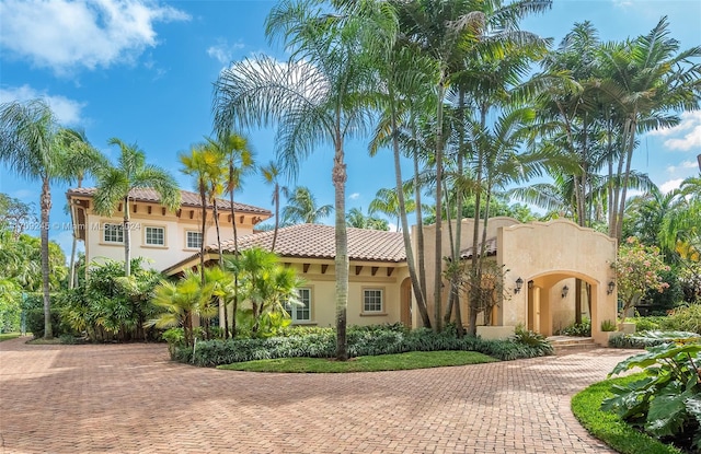 view of mediterranean / spanish house