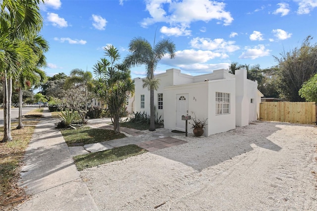 view of front of home