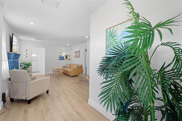 interior space featuring light hardwood / wood-style flooring