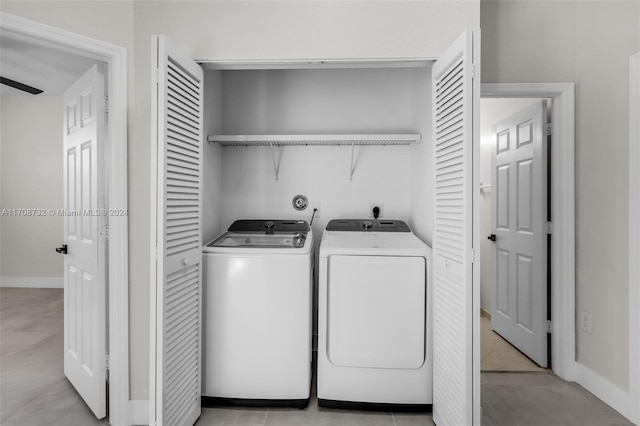 laundry room with washer and dryer