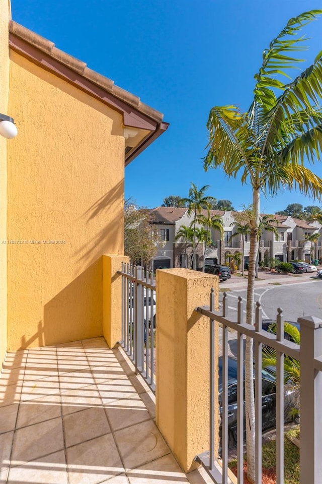 view of balcony