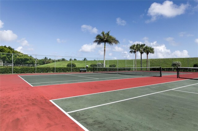 view of tennis court