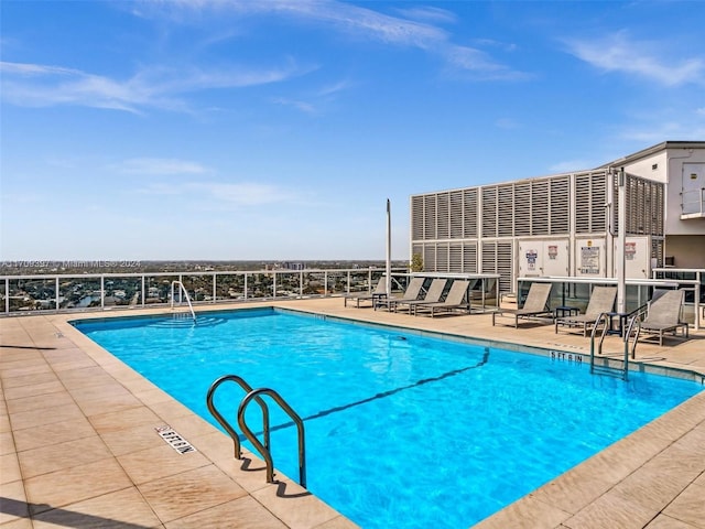 view of pool with a patio area