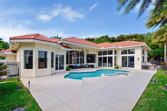 view of pool with a patio