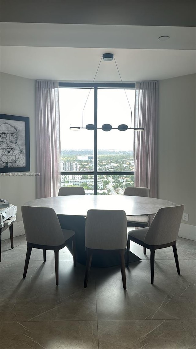 dining area featuring a wealth of natural light