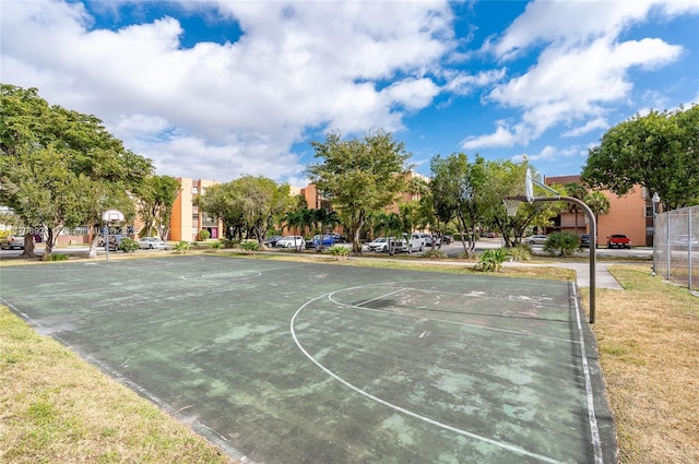 view of sport court