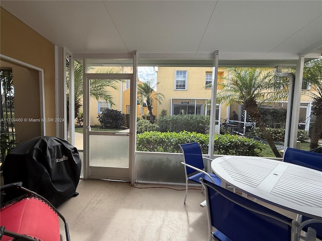 view of sunroom / solarium