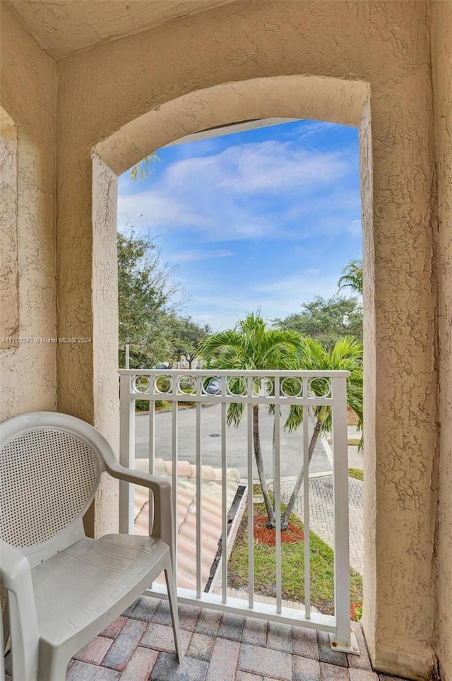 view of balcony