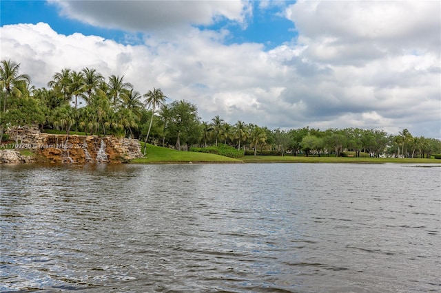 view of water feature