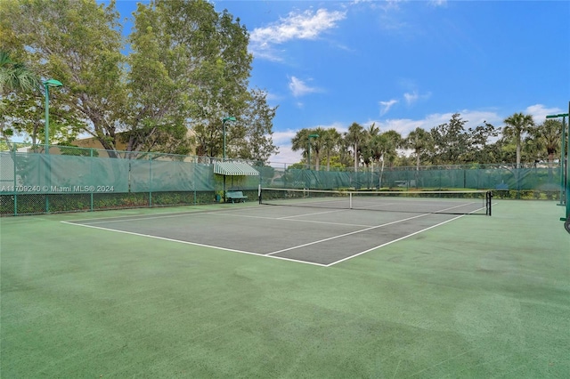 view of sport court