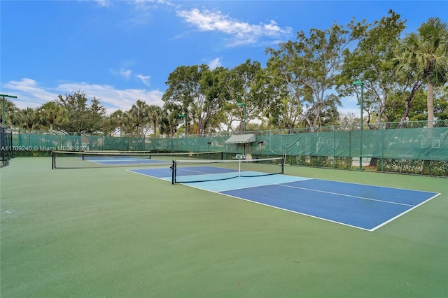 view of sport court featuring basketball court