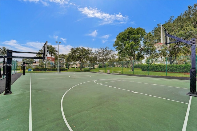 view of sport court