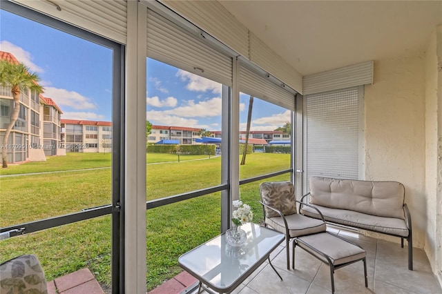 view of sunroom / solarium