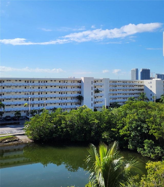 view of property featuring a water view