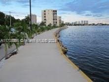 property view of water featuring a view of the beach