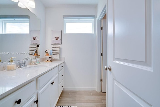 bathroom featuring vanity