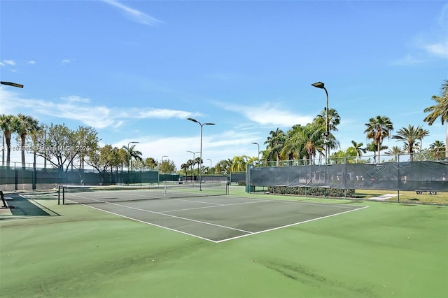 view of tennis court