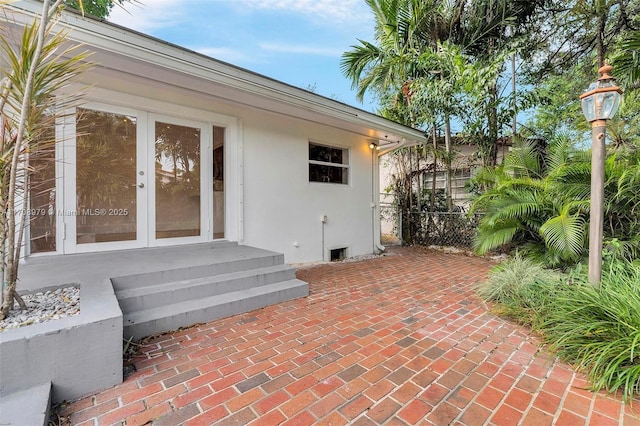 1431 Ancona Ave, Coral Gables, FL 33146 - view of patio with french doors