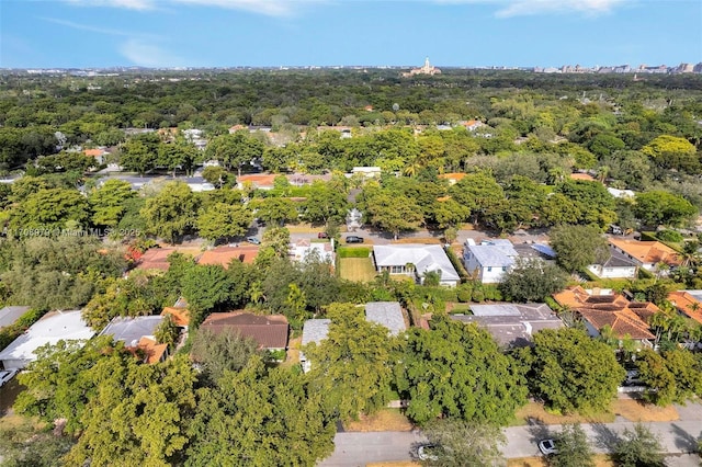 1431 Ancona Ave, Coral Gables, FL 33146 - aerial view of property and surrounding area with nearby suburban area