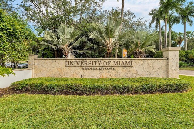 1431 Ancona Ave, Coral Gables, FL 33146 - community sign with a yard