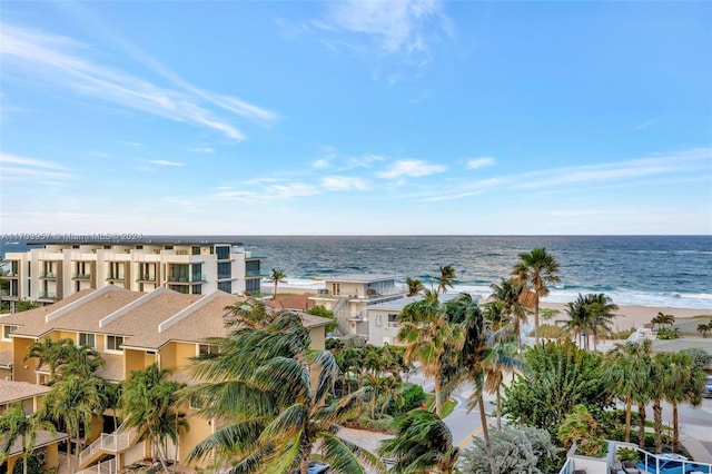 water view with a beach view