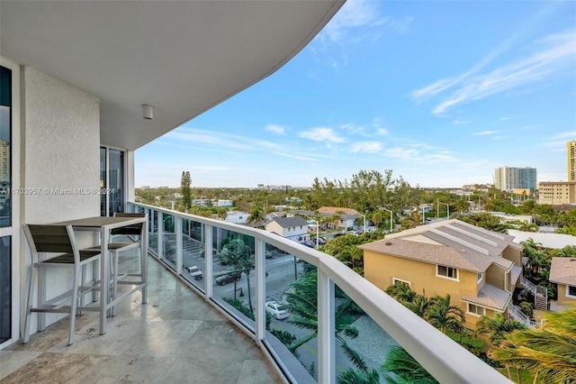 view of balcony