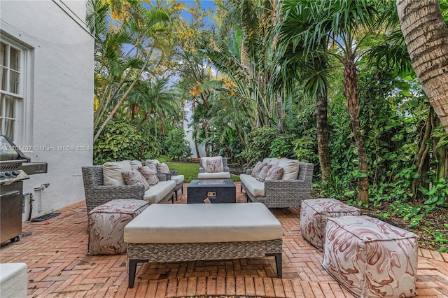 view of patio / terrace with outdoor lounge area