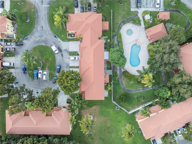 10307 SW 20th St, Miramar, FL 33025 - aerial view of property and surrounding area with a pool