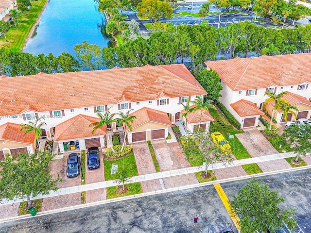 drone / aerial view featuring a residential view