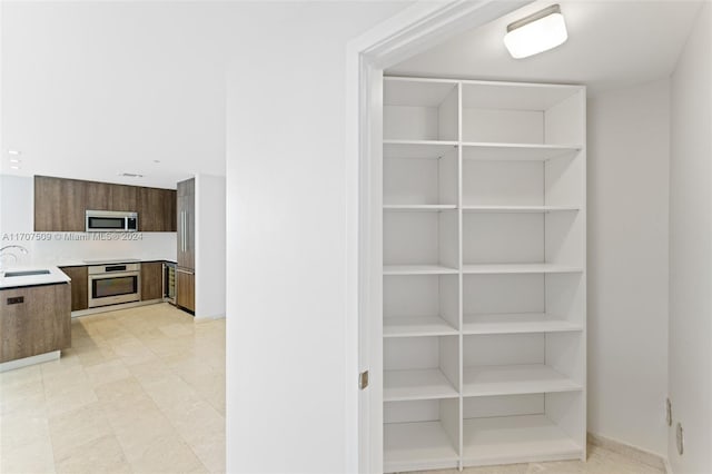 closet with sink